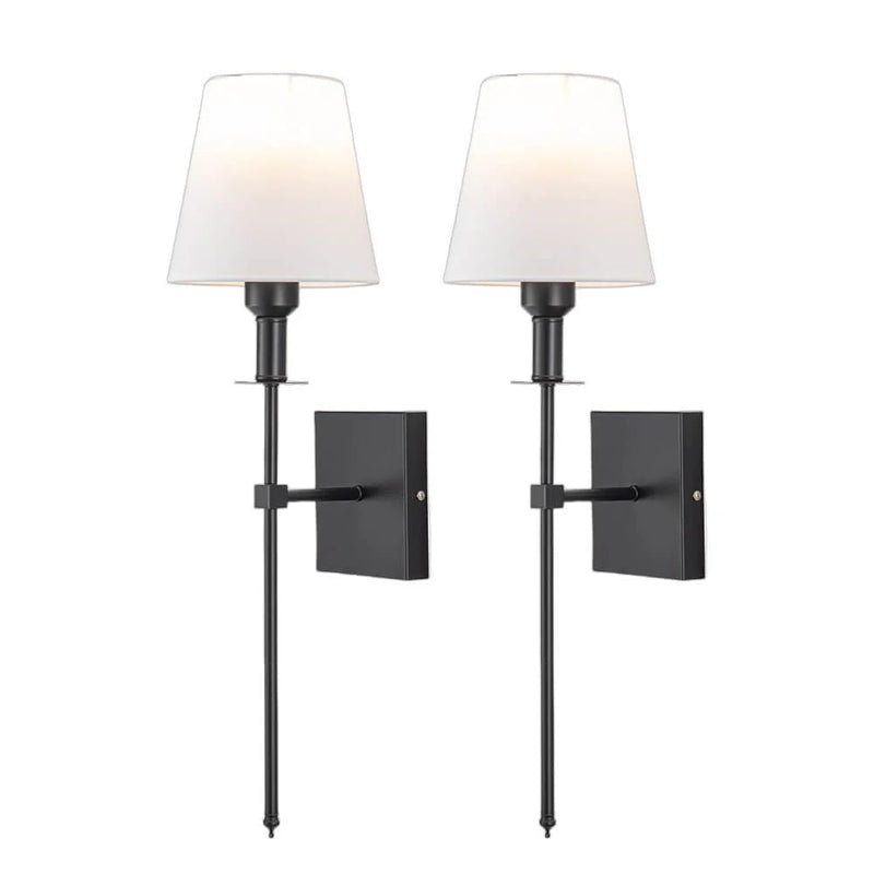 Wall Lights Set of 2 with 2 Free Bulbs – Wireless and Dimmable