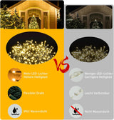 LumoGlow™ Outdoor String Lights - 120 m, 1000 LEDs, Dimmable with Remote Control and Timer
