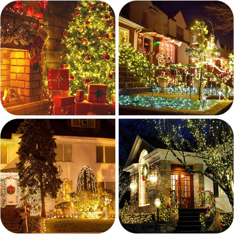 LumoGlow™ Outdoor String Lights - 120 m, 1000 LEDs, Dimmable with Remote Control and Timer