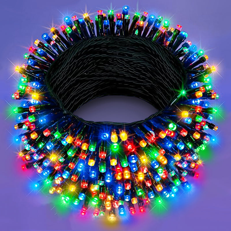 LumoGlow™ Outdoor String Lights - 120 m, 1000 LEDs, Dimmable with Remote Control and Timer