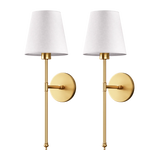 WIRELESS WALL SCONCES (SET OF 2 + 2 BULBS FREE)