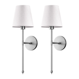 WIRELESS WALL SCONCES (SET OF 2 + 2 BULBS FREE)